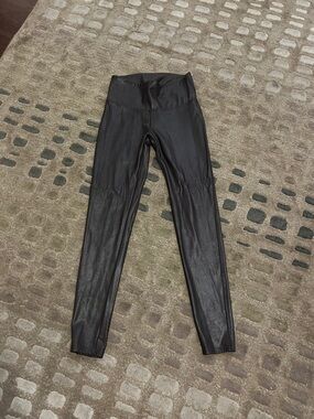 Time and Tru Brown faux leather leggings- NWOT